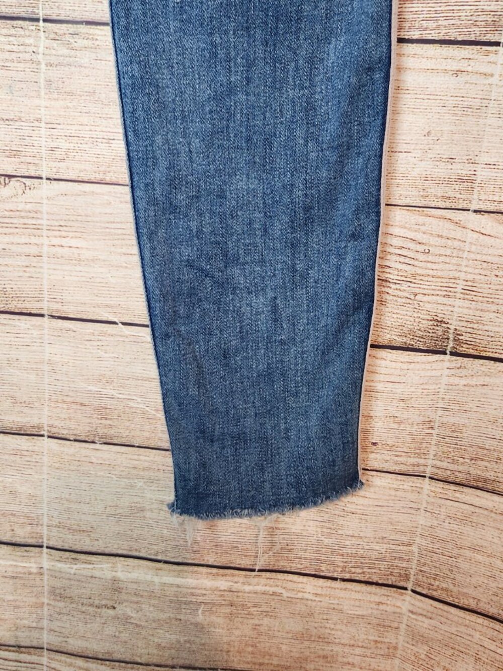 Mother Jeans Thunder Struck Racer Stripe Size 30 by 29 Inseam Raw Hem - Picture 9 of 15